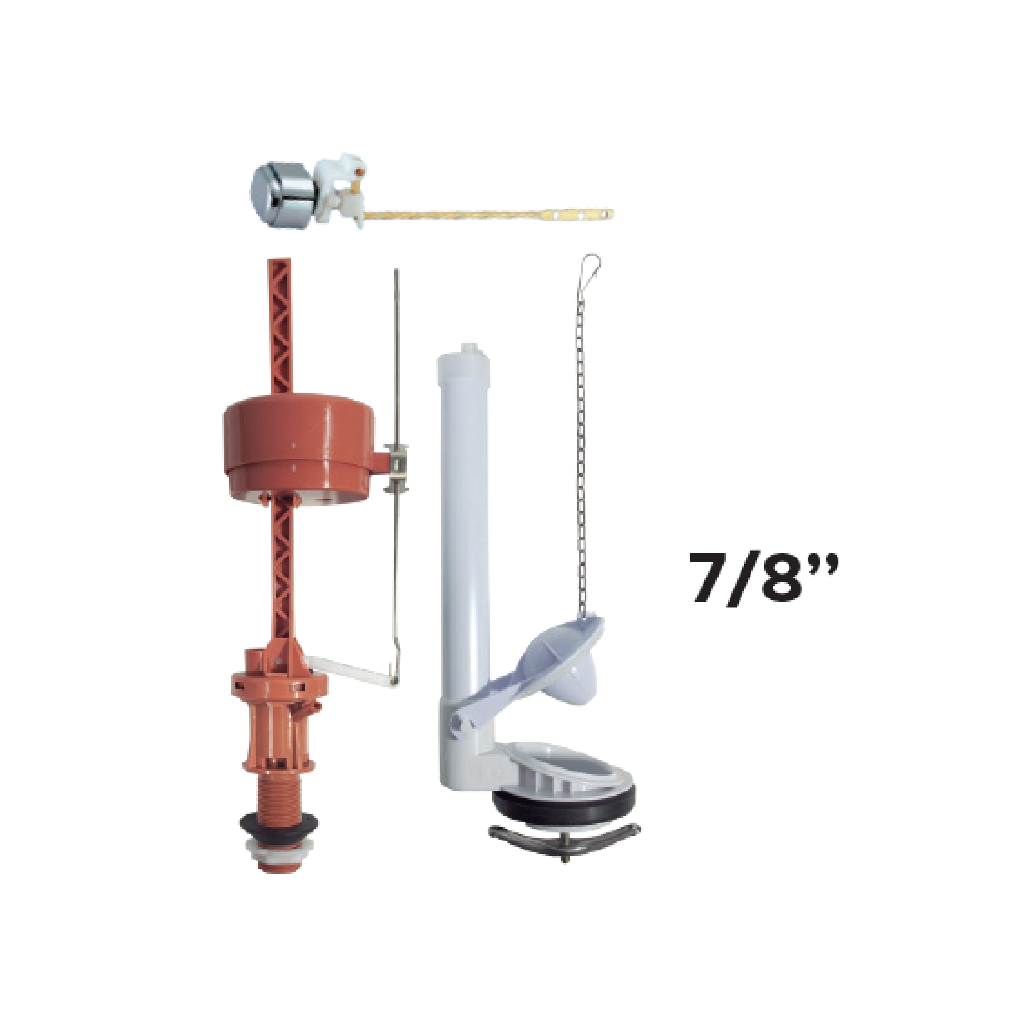 Acc. P/One Piece C/Boton al Costado 7/8" en Caja - N° 8